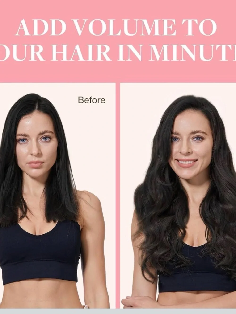 Clip-In Human Hair Extensions - Natural Black (7-Pack)